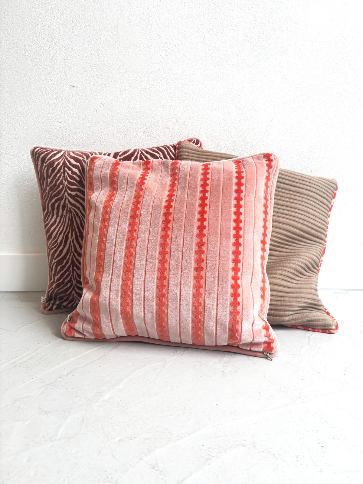 Studio Kees pillows Otis, Kees and Oscar together